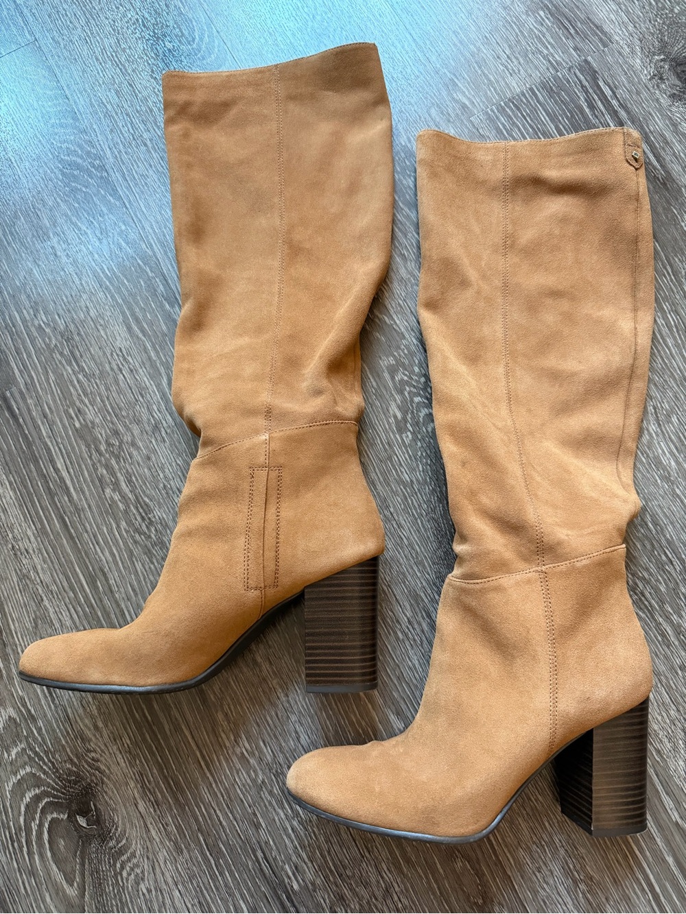 Sam Edelman Victoria Slouch Pull-On Boot in Golden Caramel Suede - Picture 6 of 14